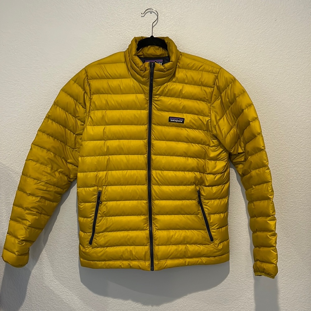 EUC Patagonia Men’s Down Sweater Yellow/Gold